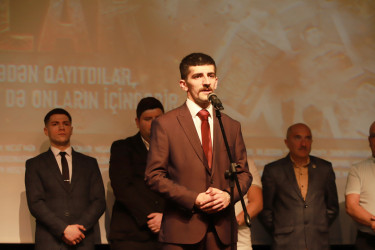 Şəkidə müharibə iştirakçılarına həsr olunmuş "Yaralı ruhlar" filminin təqdimatı olub