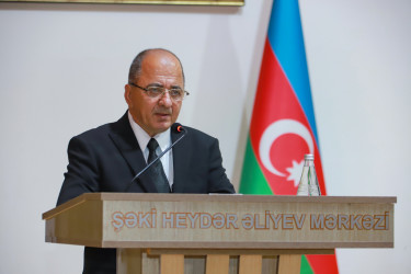 Şəkidə mərhum alim, yazıçı Yusif Şükürlünün “Azan güllə” kitabının təqdimat mərasimi keçirilib