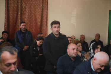 Şəki Şəhər İcra Hakimiyyətinin başçısı Elxan Usubov Fazıl kəndində səyyar qəbul keçirib