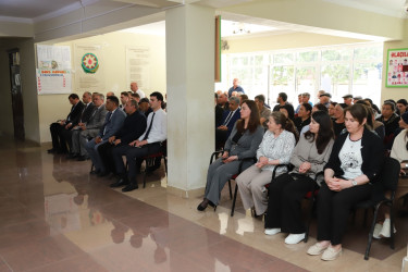 Şəki Şəhər İcra Hakimiyyətinin başçısı Elxan Usubov Aydınbulaq kəndinin sakinləri ilə görüşüb