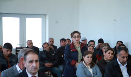 Şəki Şəhər İcra Hakimiyyətinin başçısı Elxan Usubov Əliyar kəndində səyyar qəbul keçirib