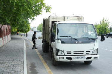 Şəki şəhərində iməcilik işləri davam etdirilir