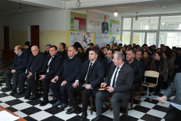 Şəki Şəhər İcra Hakimiyyətinin başçısı Elxan Usubov Vərəzət kəndində səyyar qəbul keçirib