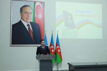Şəkidə Azərbaycan Respublikası Konstitusiyasının  qəbulunun  30  illiyinə həsr olunmuş toplantı keçirilib