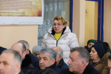 Şəki Şəhər İcra Hakimiyyətinin başçısı Elxan Usubov Aran kəndində səyyar qəbul keçirib