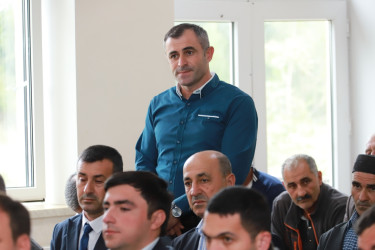 Şəki Şəhər İcra Hakimiyyətinin başçısı Abbas kəndinin sakinləri ilə görüşüb