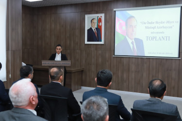 Şəkidə "Ulu Öndər Heydər Əliyev və müstəqil Azərbaycan" mövzusunda  tədbir keçirilib