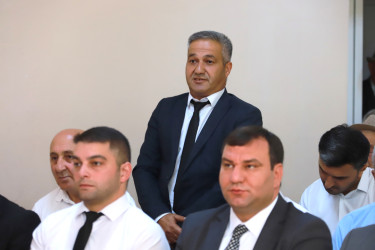 Şəki Şəhər İcra Hakimiyyətinin başçısı Elxan Usubov Şin kəndinin sakinləri ilə görüşüb