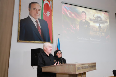 Şəkidə şəhid Məmmədiyə Cabbarzadənin xatirəsinə həsr olunmuş "Yarım qalan arzular" adlı ədəbi-bədii gecə təşkil olunub.