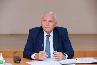 Şəki Şəhər İcra Hakimiyyətinin başçısı Elxan Usubov Şin kəndinin sakinləri ilə görüşüb