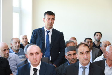 Şəki Şəhər İcra Hakimiyyətinin başçısı Elxan Usubov Aşağı Layısqı kəndinin sakinləri ilə görüşüb