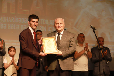 Şəkidə müharibə iştirakçılarına həsr olunmuş "Yaralı ruhlar" filminin təqdimatı olub