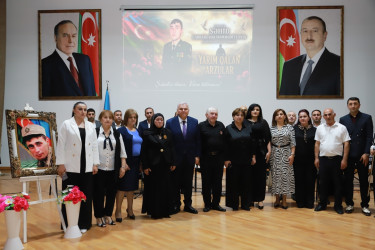 Şəkidə şəhid Məmmədiyə Cabbarzadənin xatirəsinə həsr olunmuş "Yarım qalan arzular" adlı ədəbi-bədii gecə təşkil olunub.
