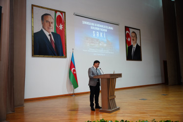 Şəkidə 18 aprel - Beynəlxalq Abidələr və Tarixi Yerlər Gününə həsr olunmuş tədbir keçirilib