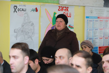 Şəki Şəhər İcra Hakimiyyətinin başçısı Elxan Usubov Vərəzət kəndində səyyar qəbul keçirib