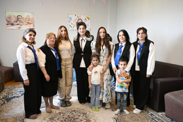 Leyla Əliyeva və Arzu Əliyeva Şəkidə uşaq evi sosial xidmət müəssisəsində olublar
