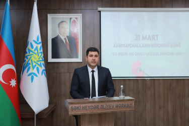 Şəkidə 31 Mart- Azərbaycanlıların Soyqırımı Günü ilə əlaqədar tədbir keçirilib