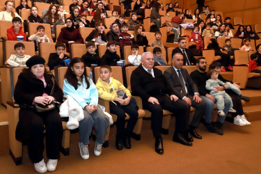 Şəkidə şəhid və qazi övladları üçün Yeni il şənliyi təşkil edilib