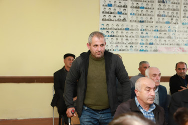 Şəki Şəhər İcra Hakimiyyətinin başçısı Elxan Usubov Birinci Biləcik kəndində səyyar qəbul keçirib