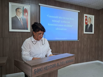 Şəkidə “Ümummilli lider Heydər Əliyev müstəqil Azərbaycan Konstitusiyasının müəllifidir” mövzusunda toplantı keçirilib
