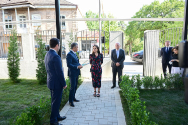 Leyla Əliyeva Şəki Şəhər İncəsənət Məktəbində olub