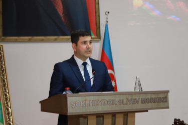 Şəkidə şəhid Rahib Hacı-İsmayılovun doğum günü münasibətilə tədbir keçirilib