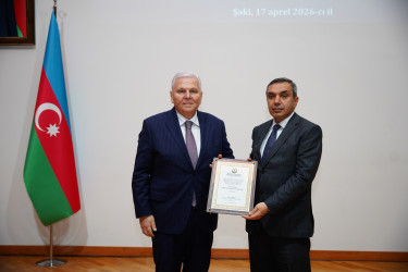 Şəkidə 18 aprel - Beynəlxalq Abidələr və Tarixi Yerlər Gününə həsr olunmuş tədbir keçirilib