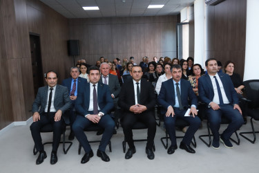 Şəkidə "Ulu Öndər Heydər Əliyev və müstəqil Azərbaycan" mövzusunda  tədbir keçirilib